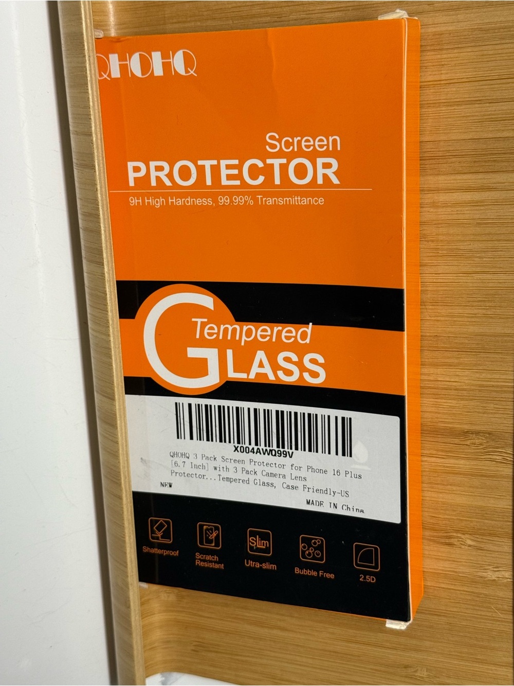 iPhone 16 Plus - Premium 9H Screen Protector (3-Pack) [Brand New]